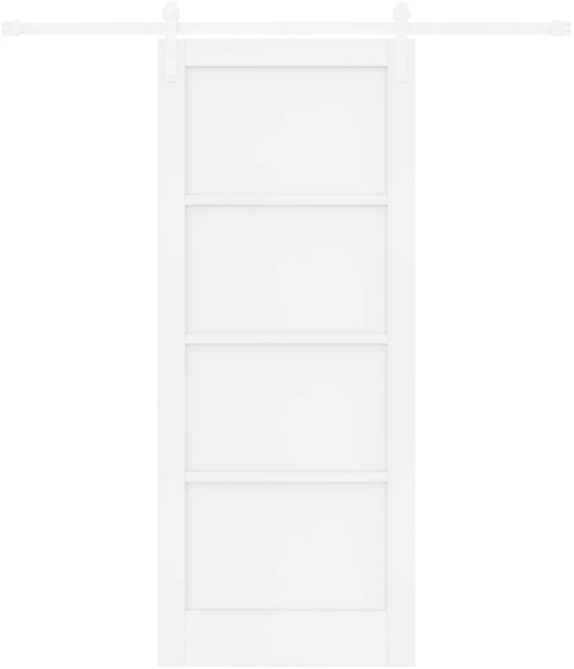 Slankios durys 83 x 202 cm Pušies medienos masyvas Balta