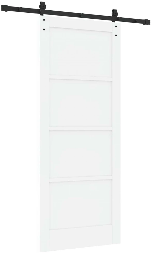Slankios durys Balta 83 x 202 cm Pušies medienos masyvas