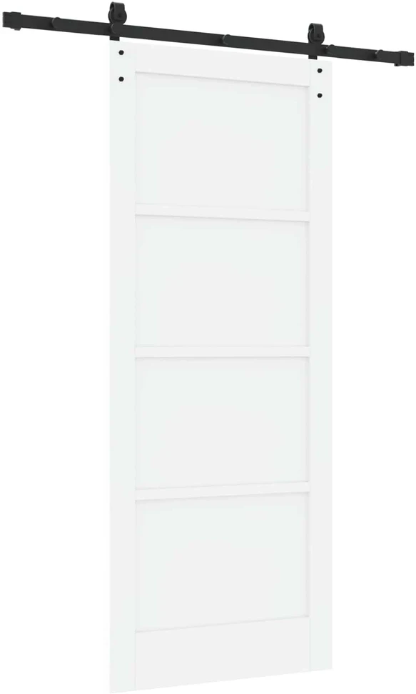 Slankios durys Balta 83 x 202 cm Pušies medienos masyvas