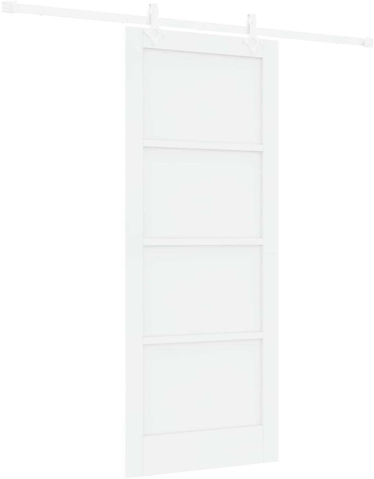 Slankios durys Balta 83 x 202 cm Pušies medienos masyvas