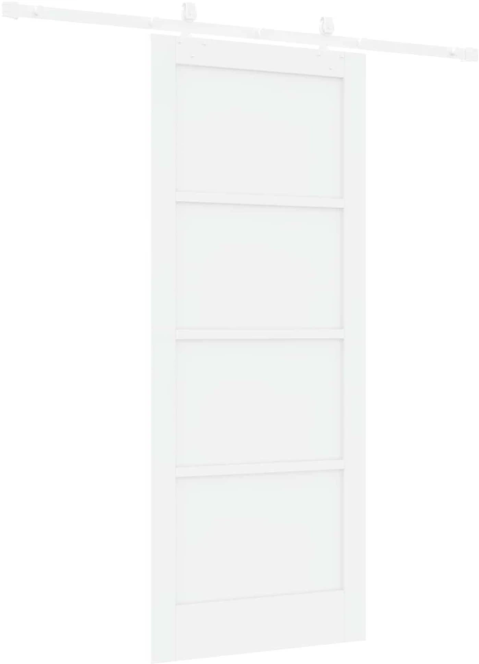 Slankios durys Balta 83 x 202 cm Pušies medienos masyvas