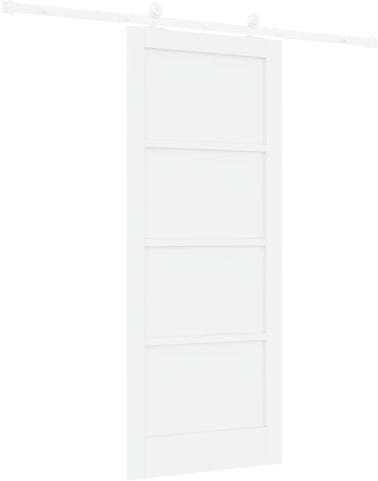 Slankios durys Balta 83 x 202 cm Pušies medienos masyvas