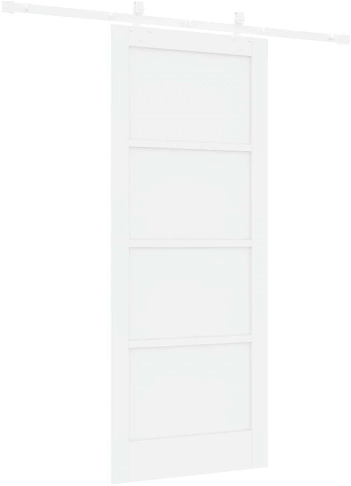 Slankios durys Balta 83 x 202 cm Pušies medienos masyvas