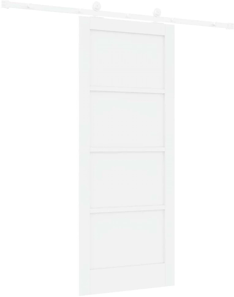 Slankios durys Balta 83 x 202 cm Pušies medienos masyvas