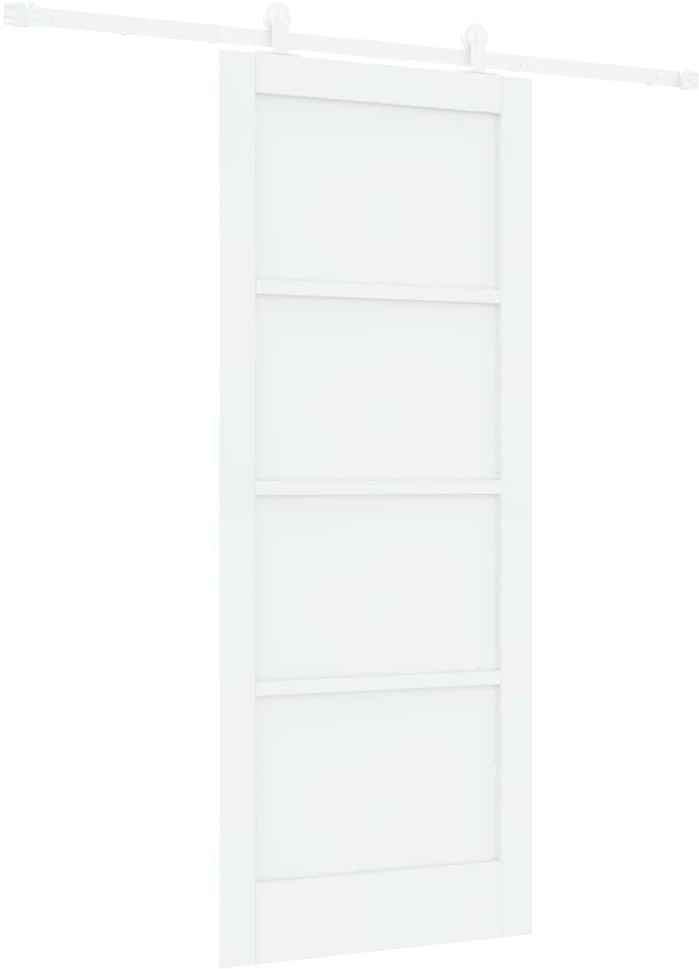 Slankios durys Balta 83 x 202 cm Pušies medienos masyvas