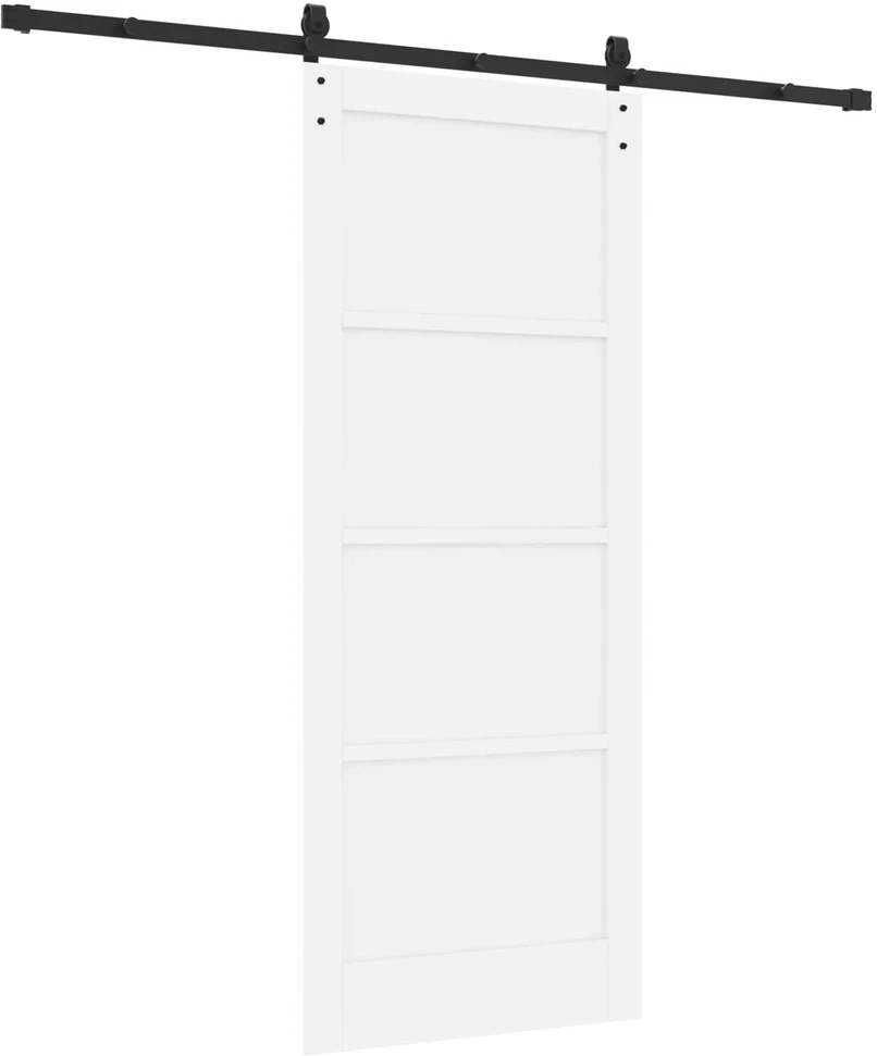 Slankios durys Balta 83 x 202 cm Pušies medienos masyvas