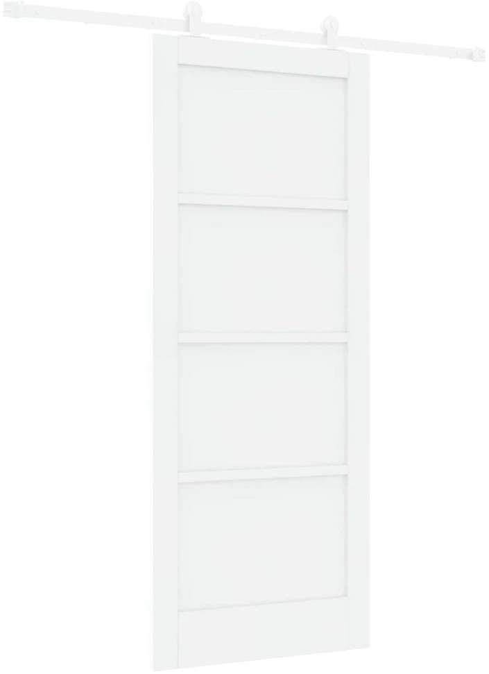 Slankios durys Balta 83 x 202 cm Pušies medienos masyvas