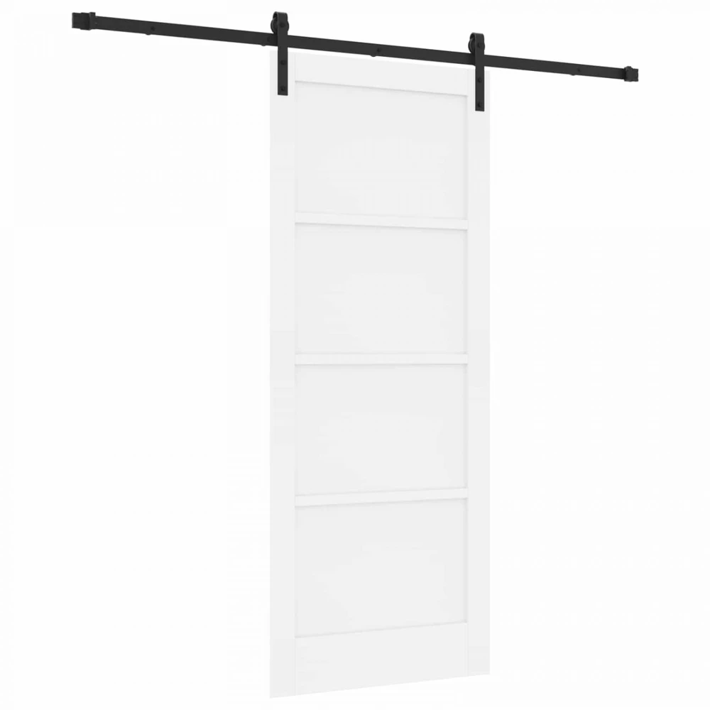 Slankios durys Balta 83 x 202 cm Pušies medienos masyvas