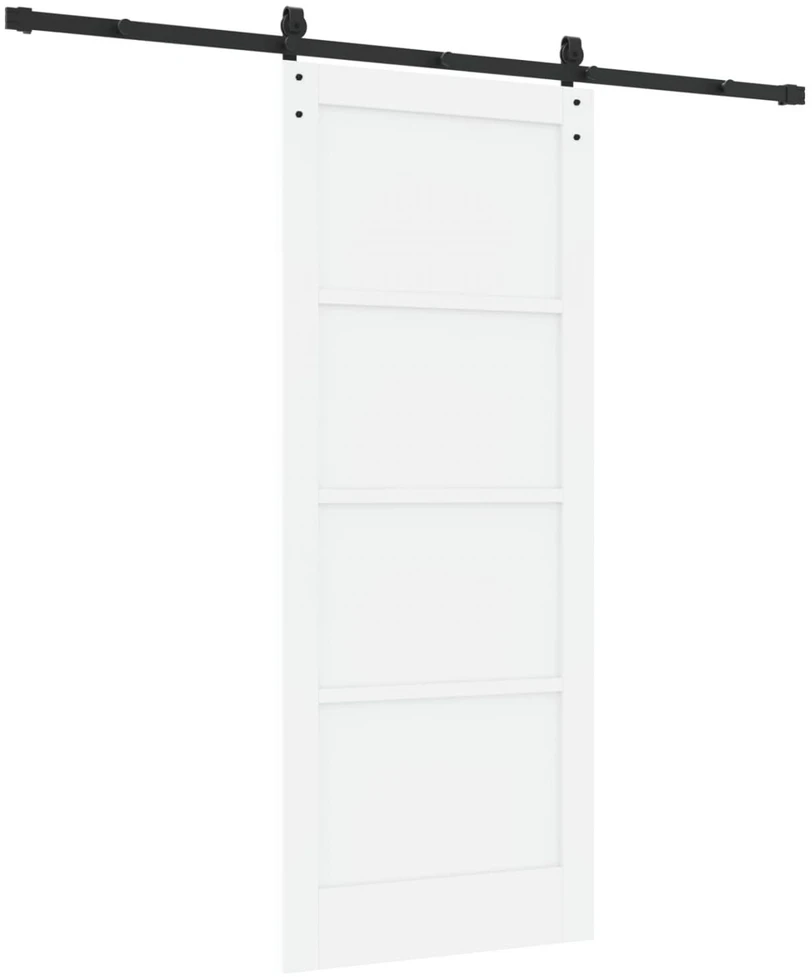 Slankios durys Balta 83 x 202 cm Pušies medienos masyvas