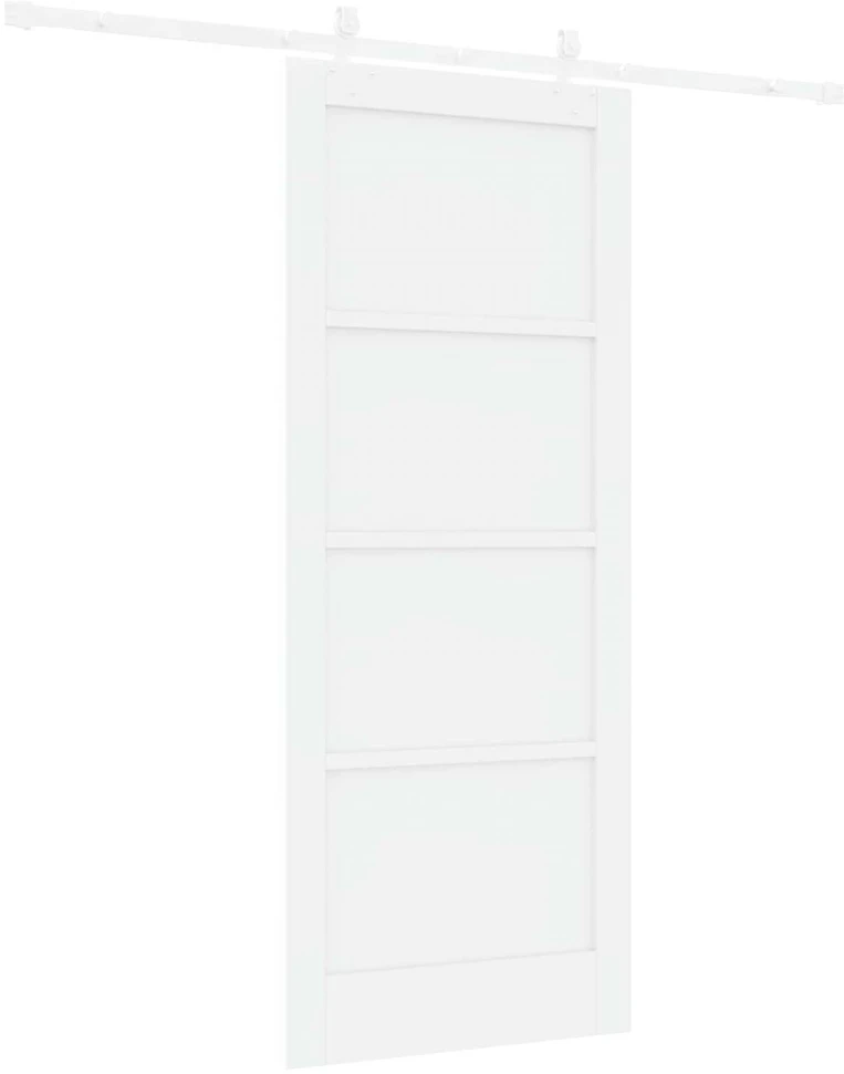 Slankios durys Balta 83 x 202 cm Pušies medienos masyvas