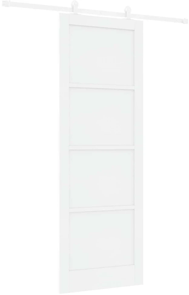 Slankios durys Balta 83 x 232 cm Pušies medienos masyvas