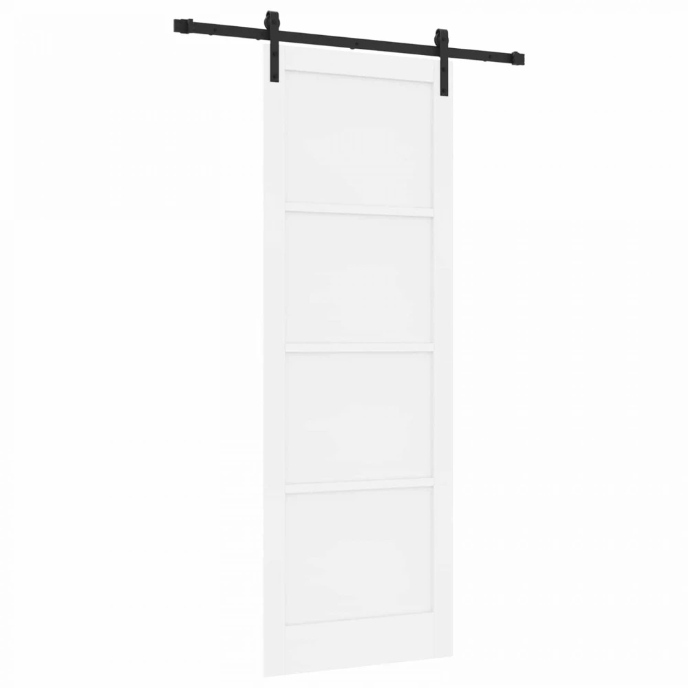 Slankios durys Balta 83 x 232 cm Pušies medienos masyvas