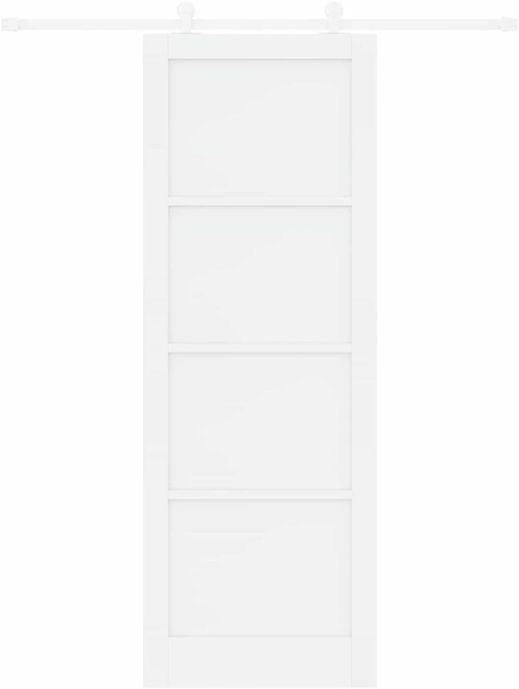 Slankios durys Balta 83 x 232 cm Pušies medienos masyvas