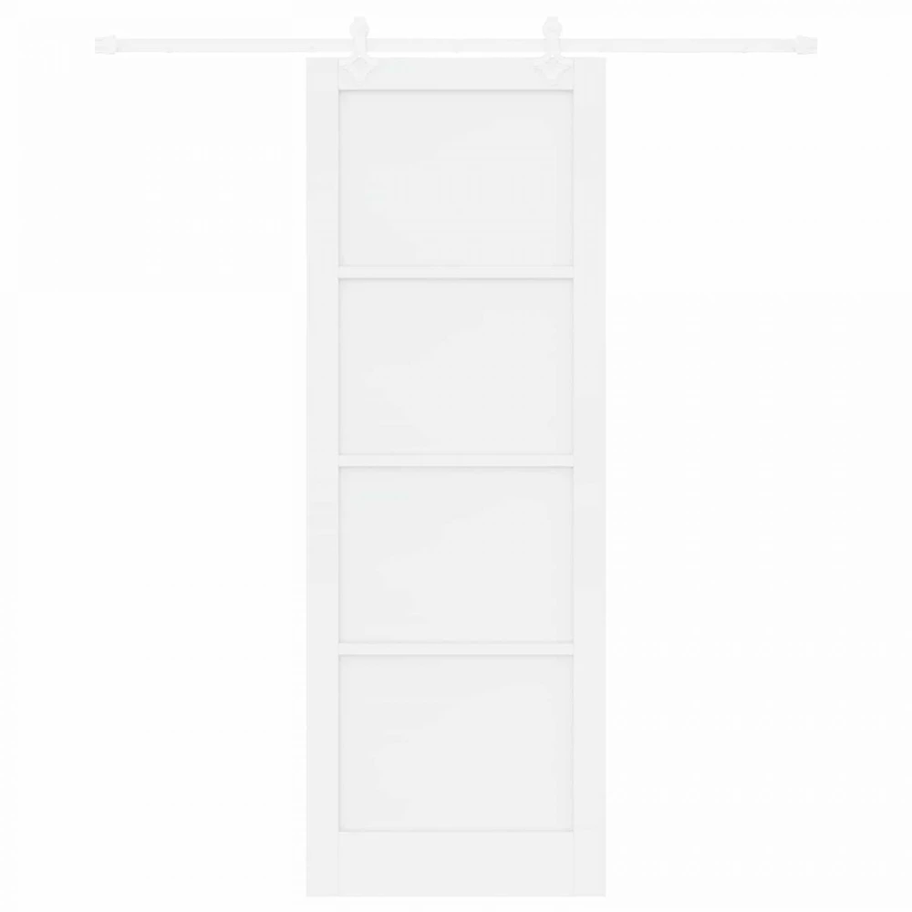 Slankios durys Balta 83 x 232 cm Pušies medienos masyvas