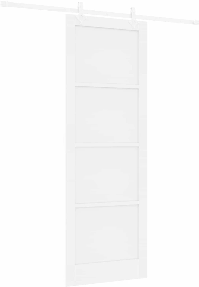 Slankios durys Balta 83 x 232 cm Pušies medienos masyvas