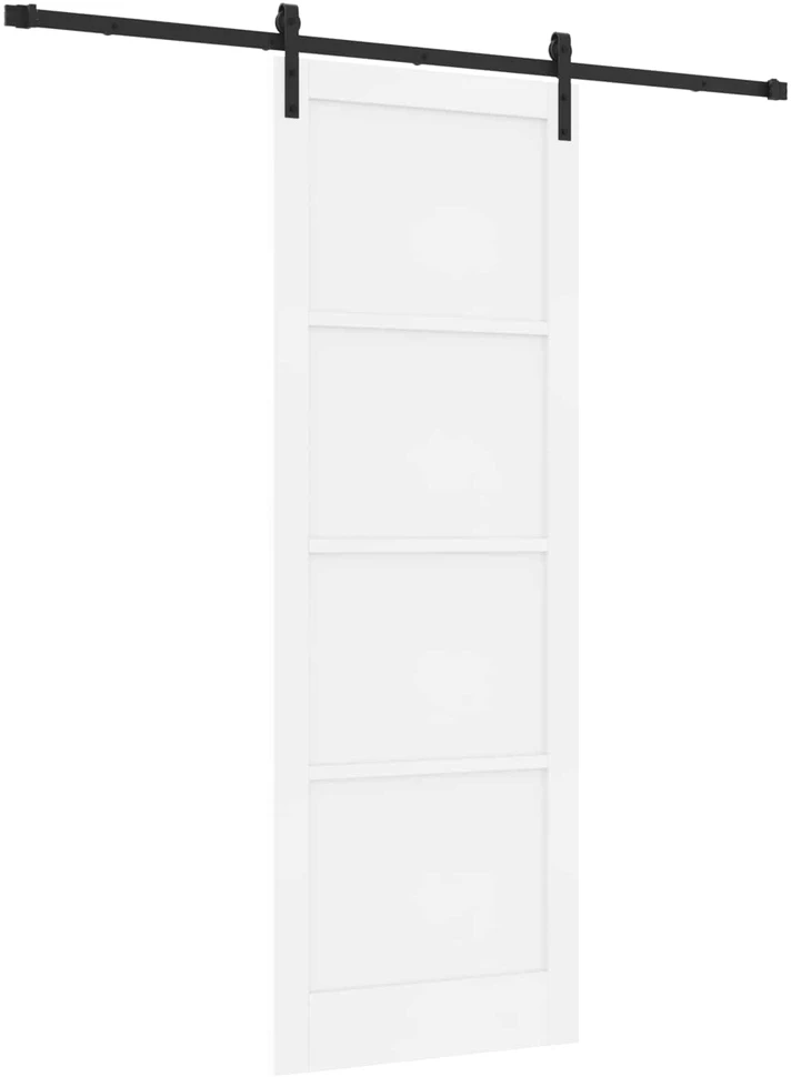 Slankios durys Balta 83 x 232 cm Pušies medienos masyvas