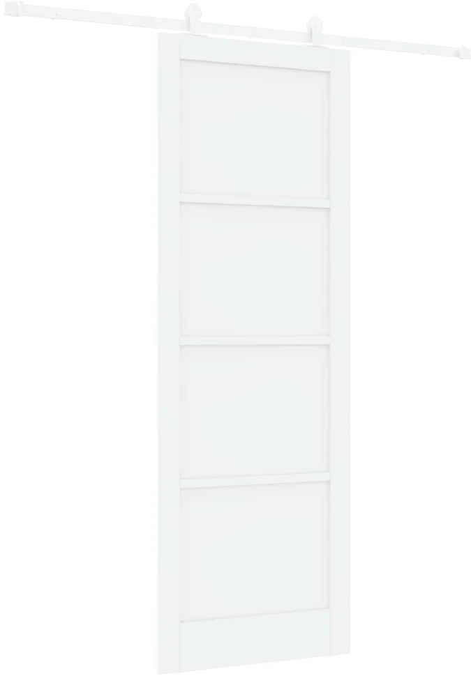 Slankios durys Balta 83 x 232 cm Pušies medienos masyvas