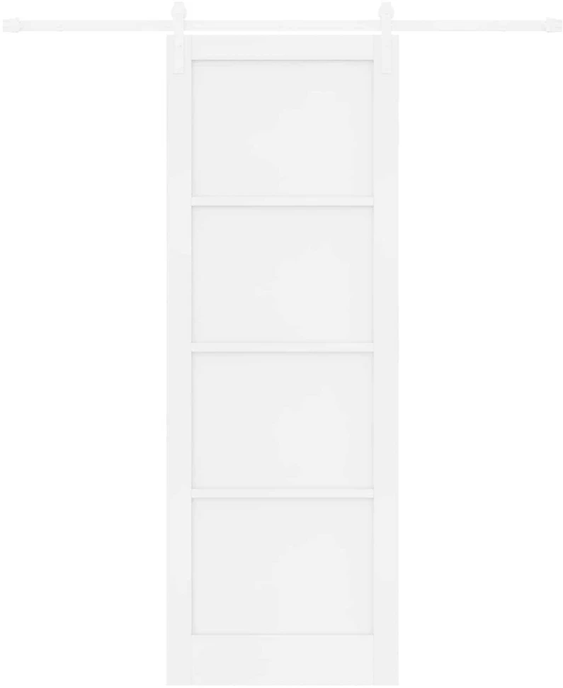 Slankios durys 83 x 232 cm Pušies medienos masyvas Balta