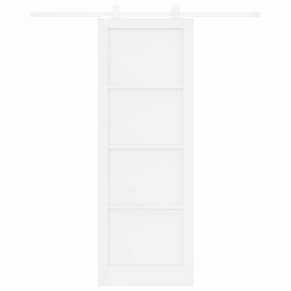 Slankios durys Balta 83 x 232 cm Pušies medienos masyvas