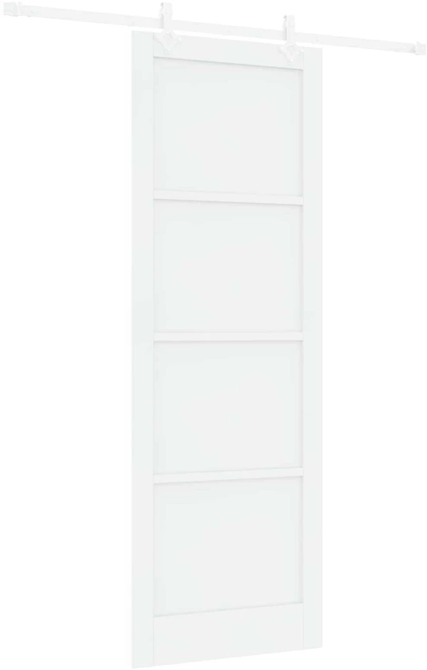 Slankios durys Balta 83 x 232 cm Pušies medienos masyvas