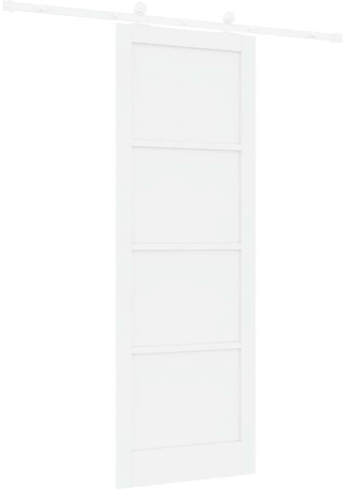 Slankios durys Balta 83 x 232 cm Pušies medienos masyvas