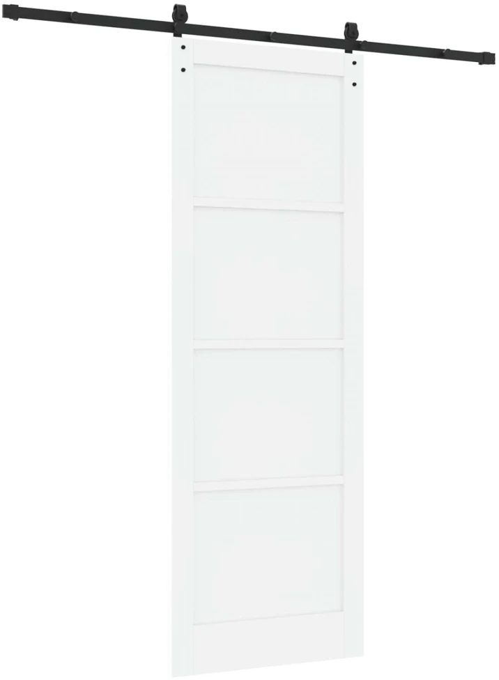 Slankios durys Balta 83 x 232 cm Pušies medienos masyvas