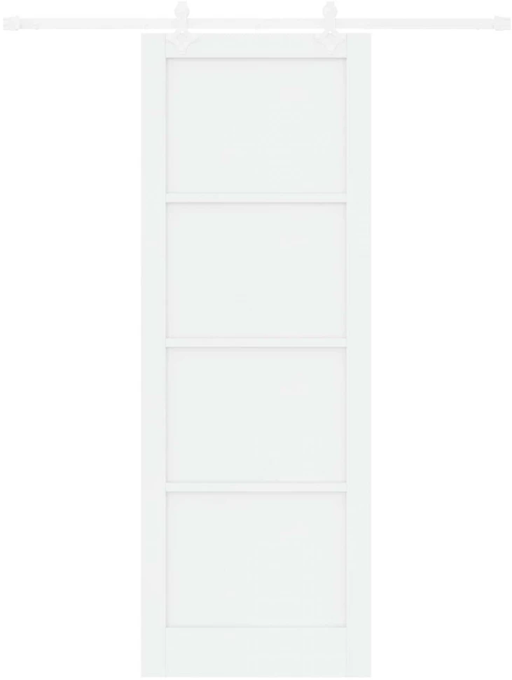 Slankios durys Balta 83 x 232 cm Pušies medienos masyvas