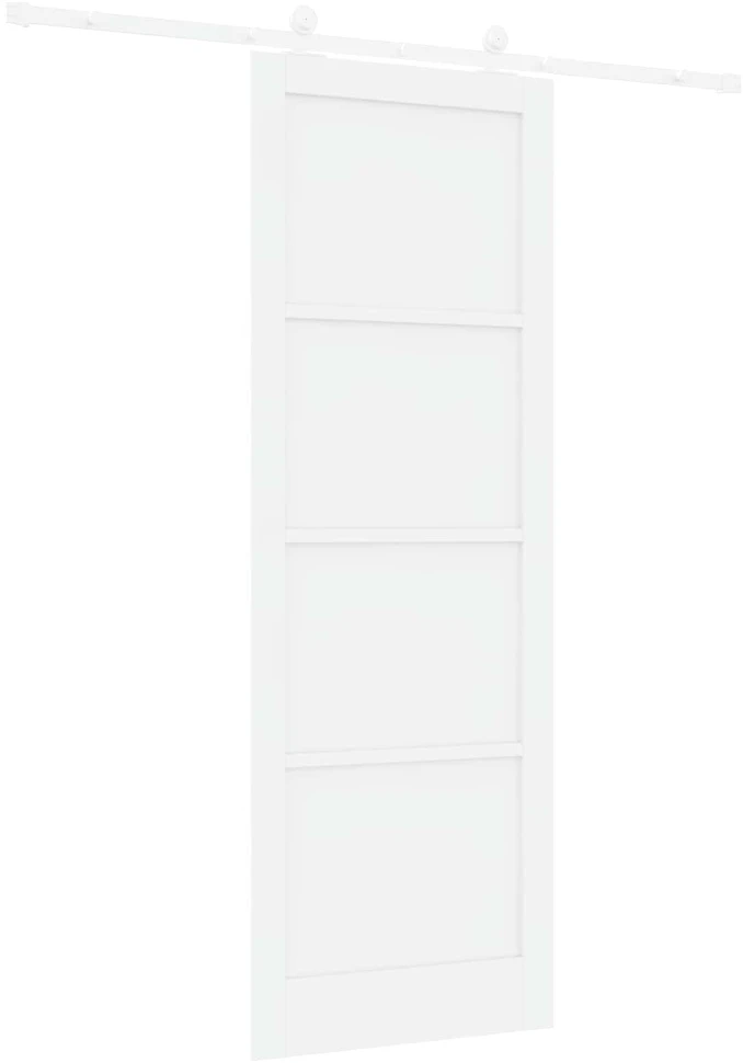 Slankios durys Balta 83 x 232 cm Pušies medienos masyvas