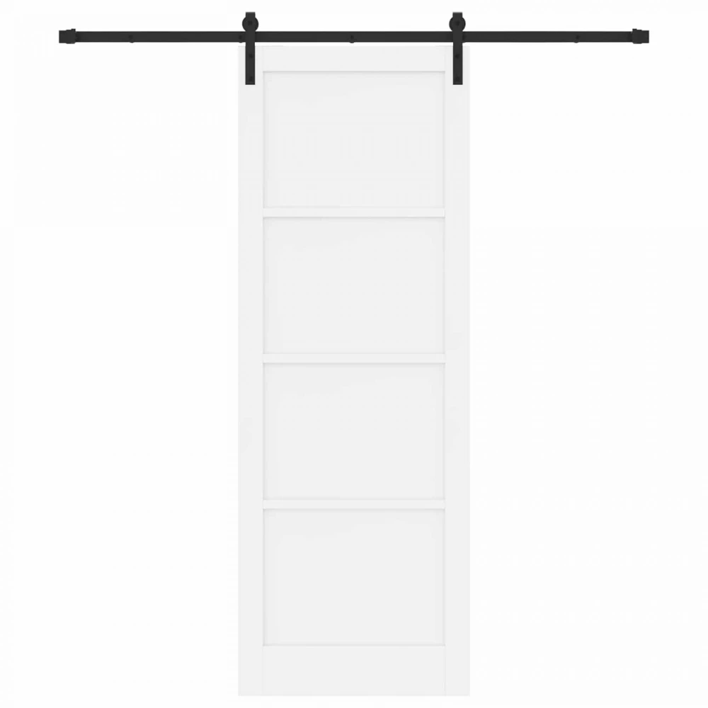 Slankios durys Balta 83 x 232 cm Pušies medienos masyvas