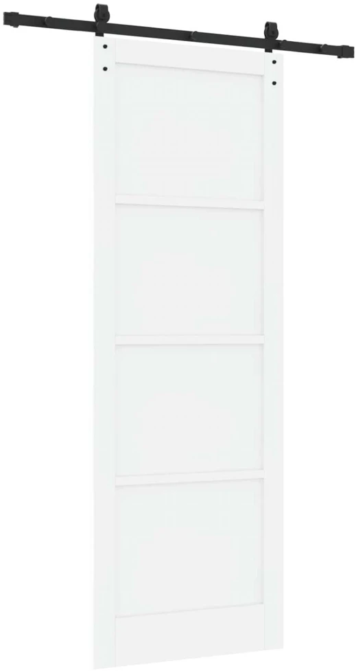 Slankios durys Balta 83 x 232 cm Pušies medienos masyvas