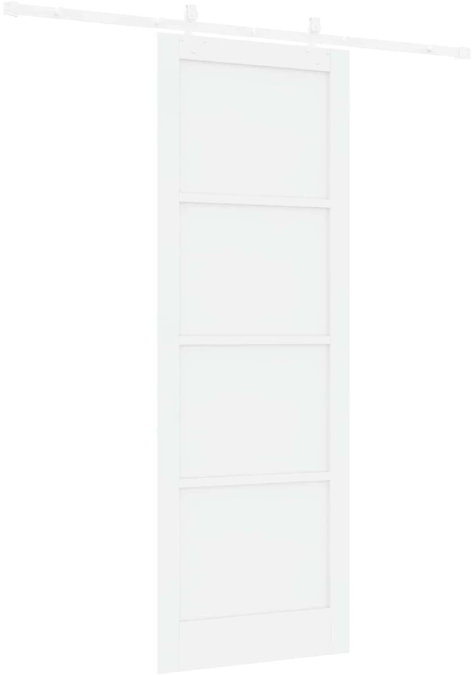 Slankios durys Balta 83 x 232 cm Pušies medienos masyvas