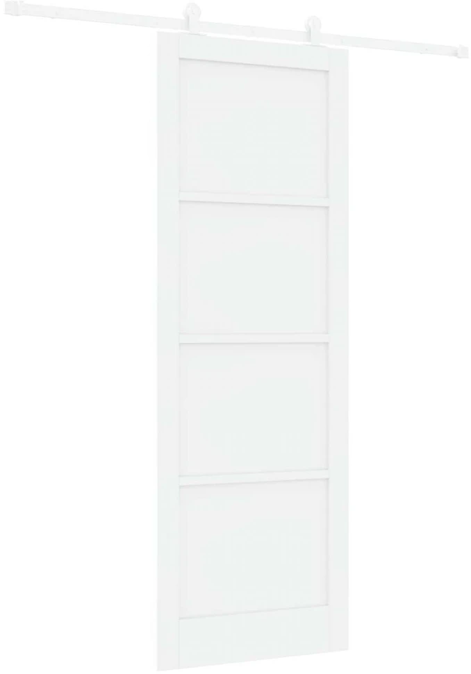 Slankios durys Balta 83 x 232 cm Pušies medienos masyvas
