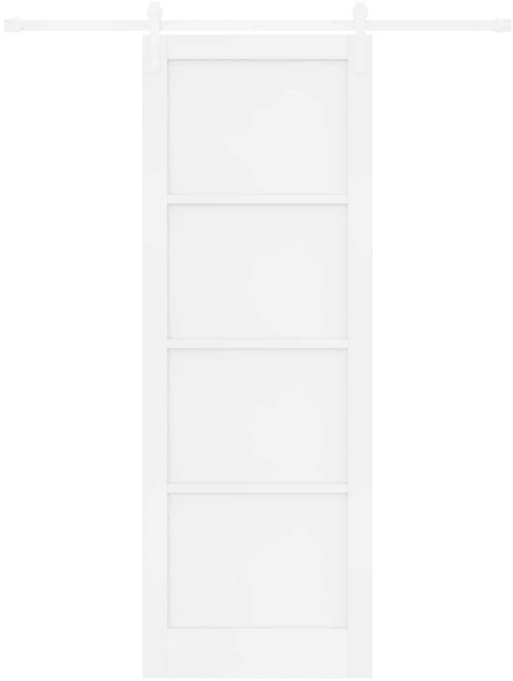 Slankios durys 83 x 232 cm Pušies medienos masyvas Balta