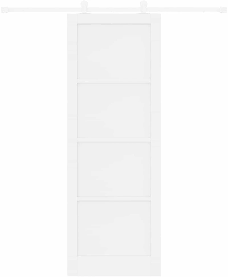 Slankios durys Balta 83 x 232 cm Pušies medienos masyvas