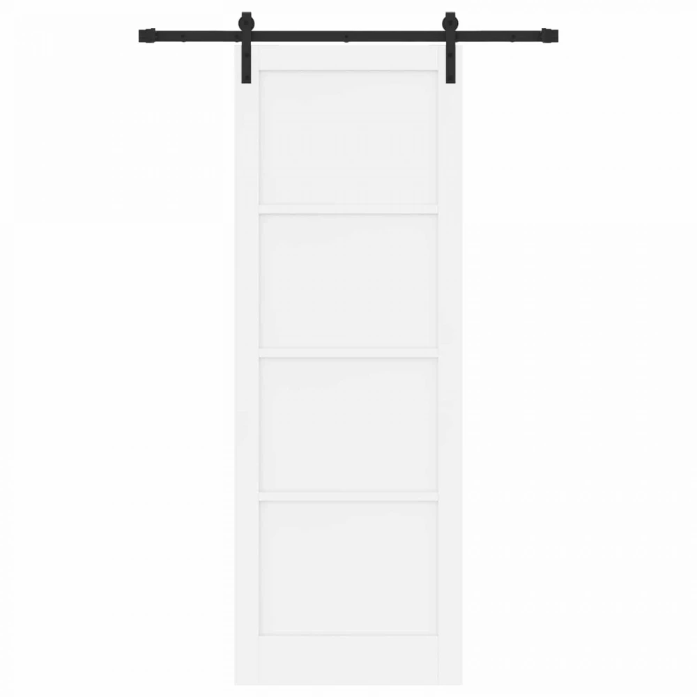 Slankios durys Balta 83 x 232 cm Pušies medienos masyvas