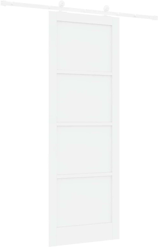Slankios durys Balta 83 x 232 cm Pušies medienos masyvas