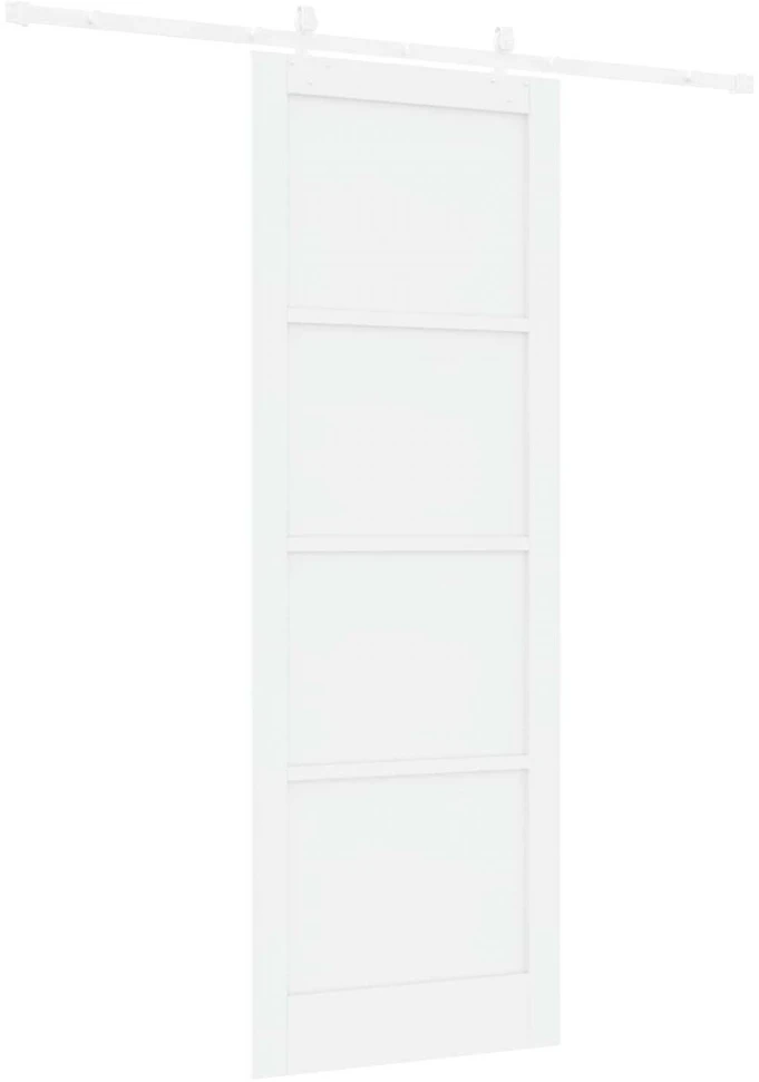 Slankios durys Balta 83 x 232 cm Pušies medienos masyvas