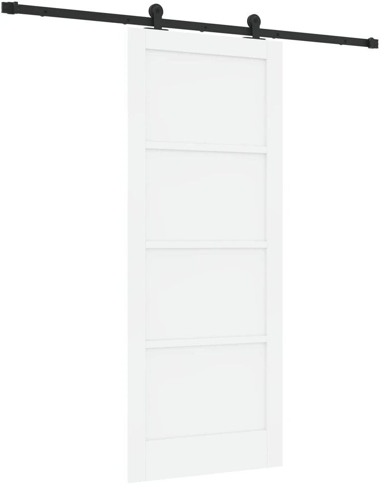 Slankios durys Balta ir juoda 83 x 202 cm