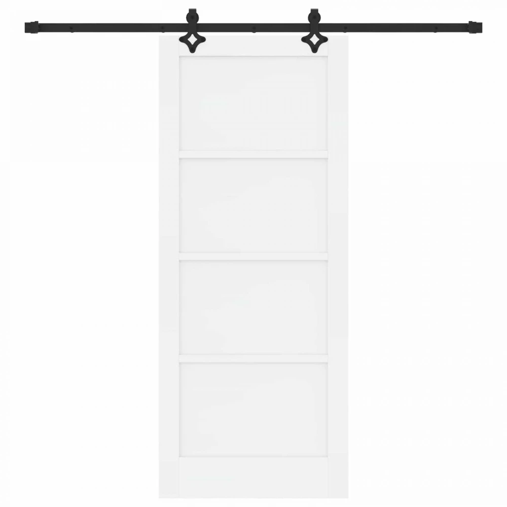 Slankios durys Balta ir juoda 83 x 202 cm