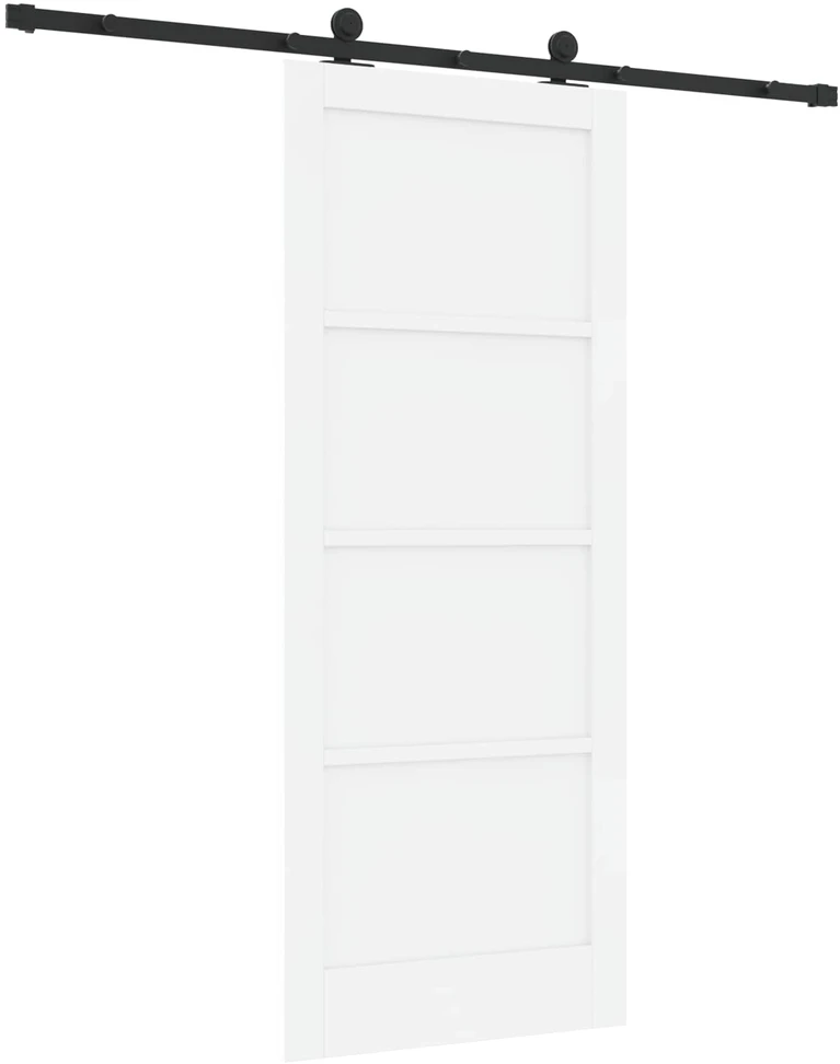 Slankios durys Balta ir juoda 83 x 202 cm