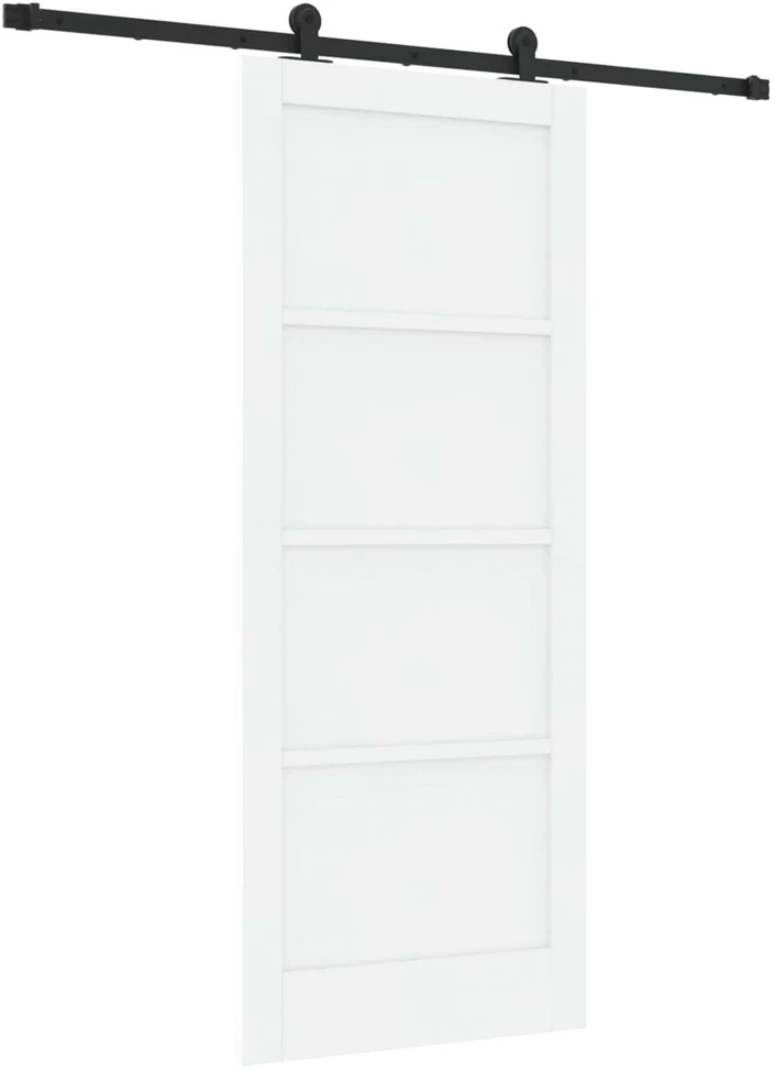 Slankios durys Balta ir juoda 83 x 202 cm