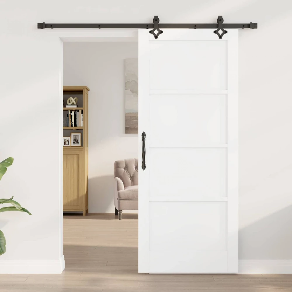 Slankios durys Balta ir juoda 83 x 202 cm