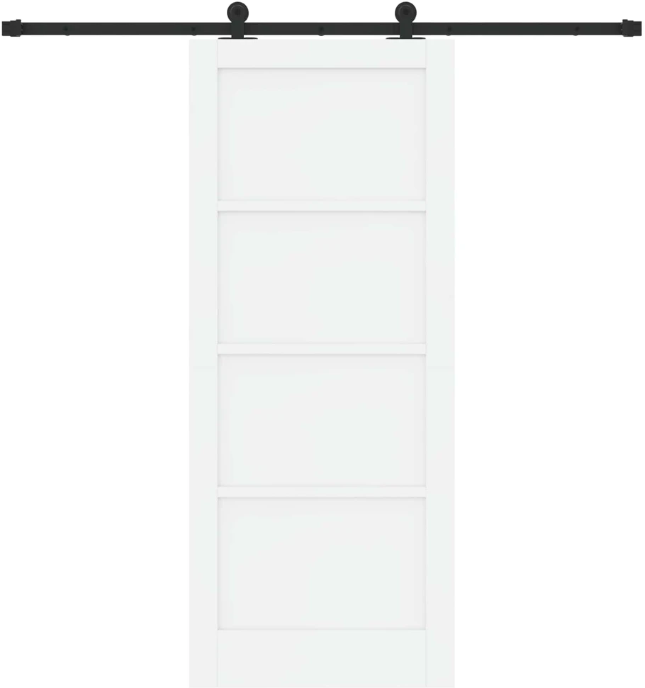 Slankios durys Balta ir juoda 83 x 202 cm