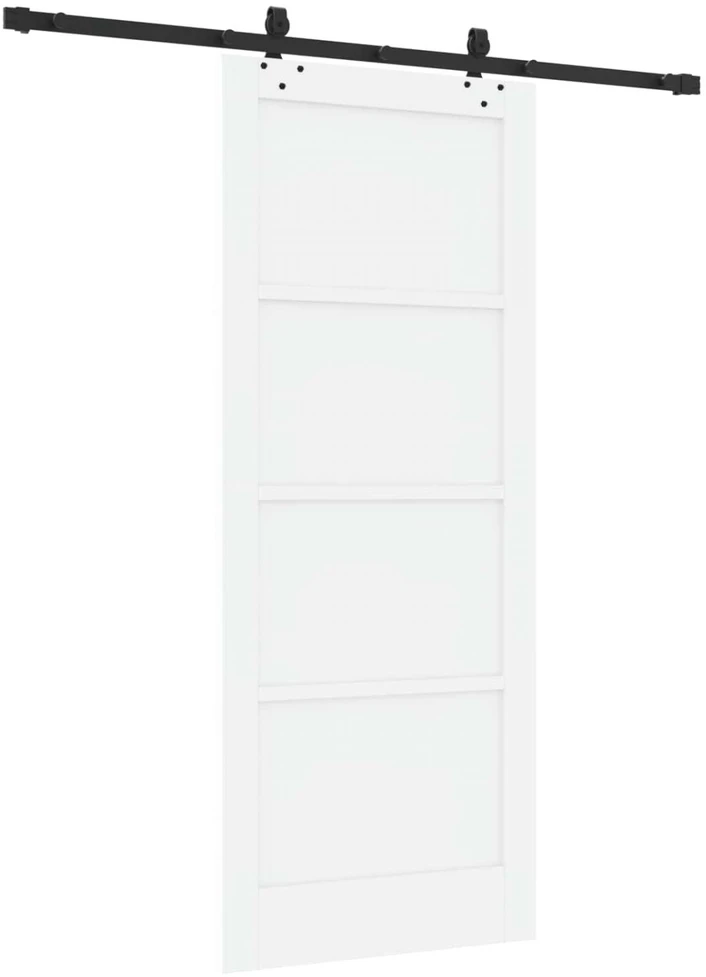 Slankios durys Balta ir juoda 83 x 202 cm