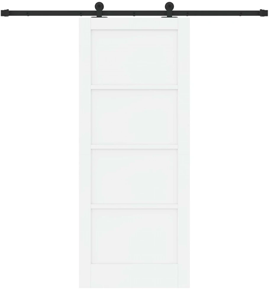 Slankios durys Balta ir juoda 83 x 202 cm