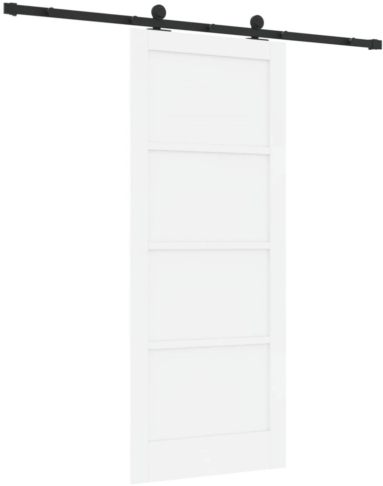 Slankios durys Balta ir juoda 83 x 202 cm