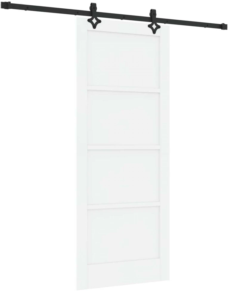 Slankios durys Balta ir juoda 83 x 202 cm