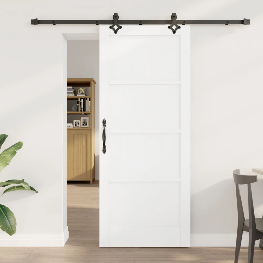 Slankios durys Balta ir juoda 83 x 202 cm