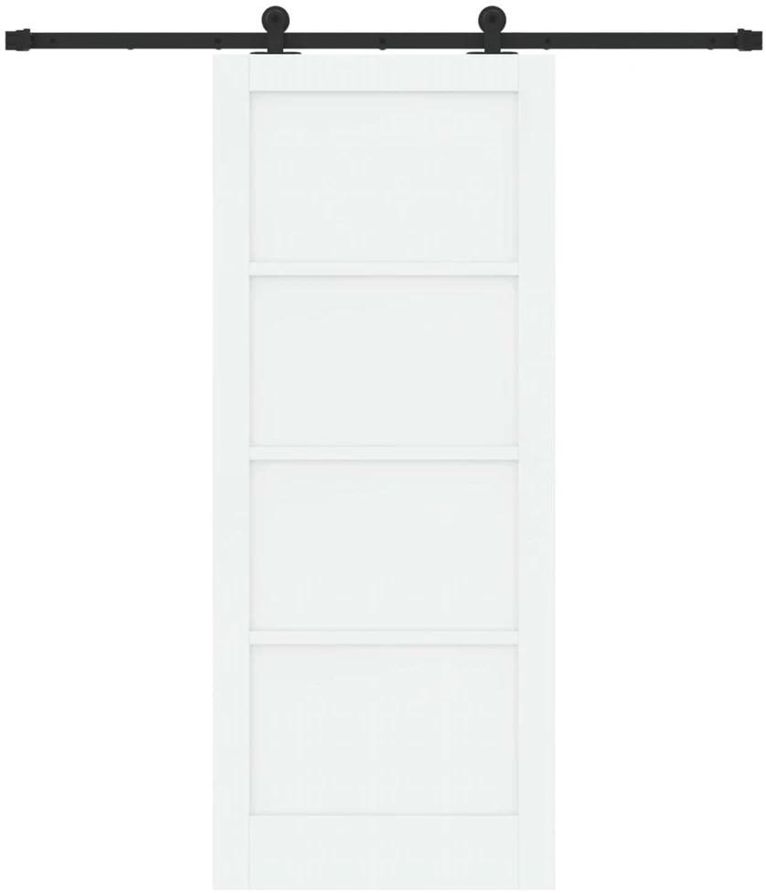 Slankios durys Balta ir juoda 83 x 202 cm