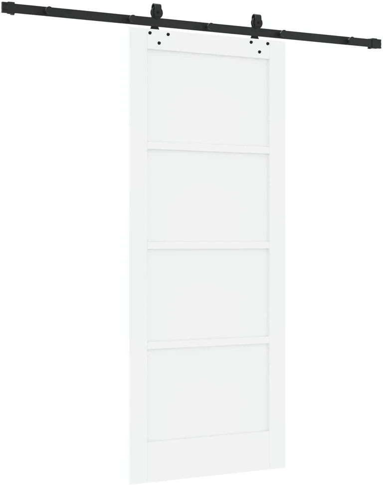 Slankios durys Balta ir juoda 83 x 202 cm